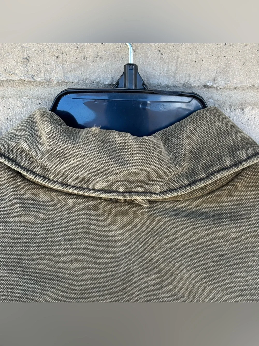 VINTAGE CARHARTT Brown DUSTER CHORE CAPE COAT JACKET Large Distressed Faded